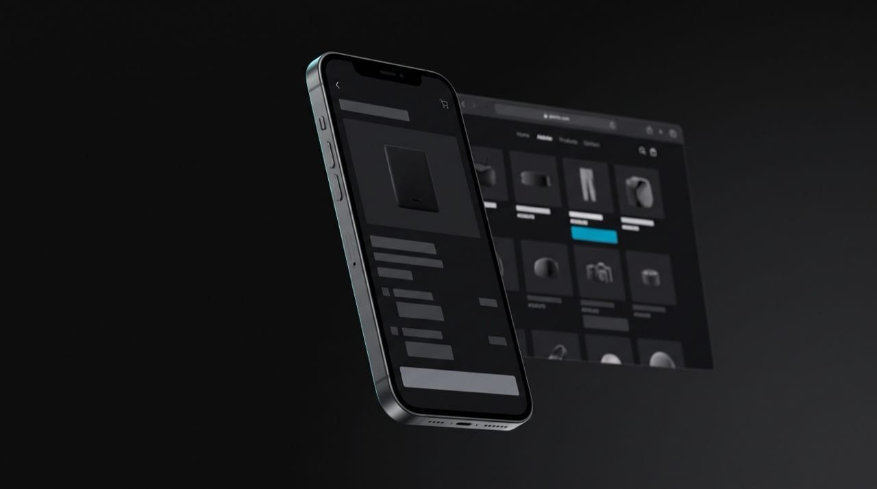 E-commerce — interface mockup