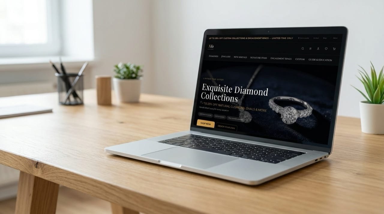 Nila Jewellery — website screenshot