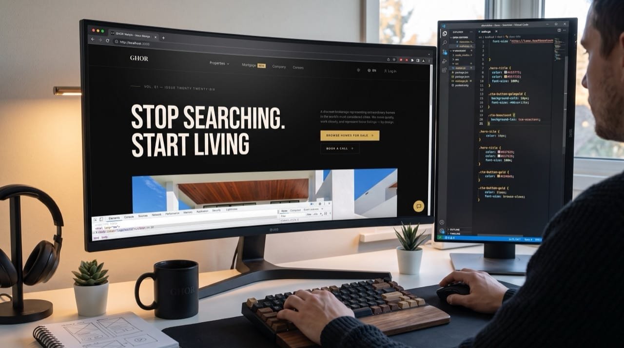 Real Estate Platform — website screenshot